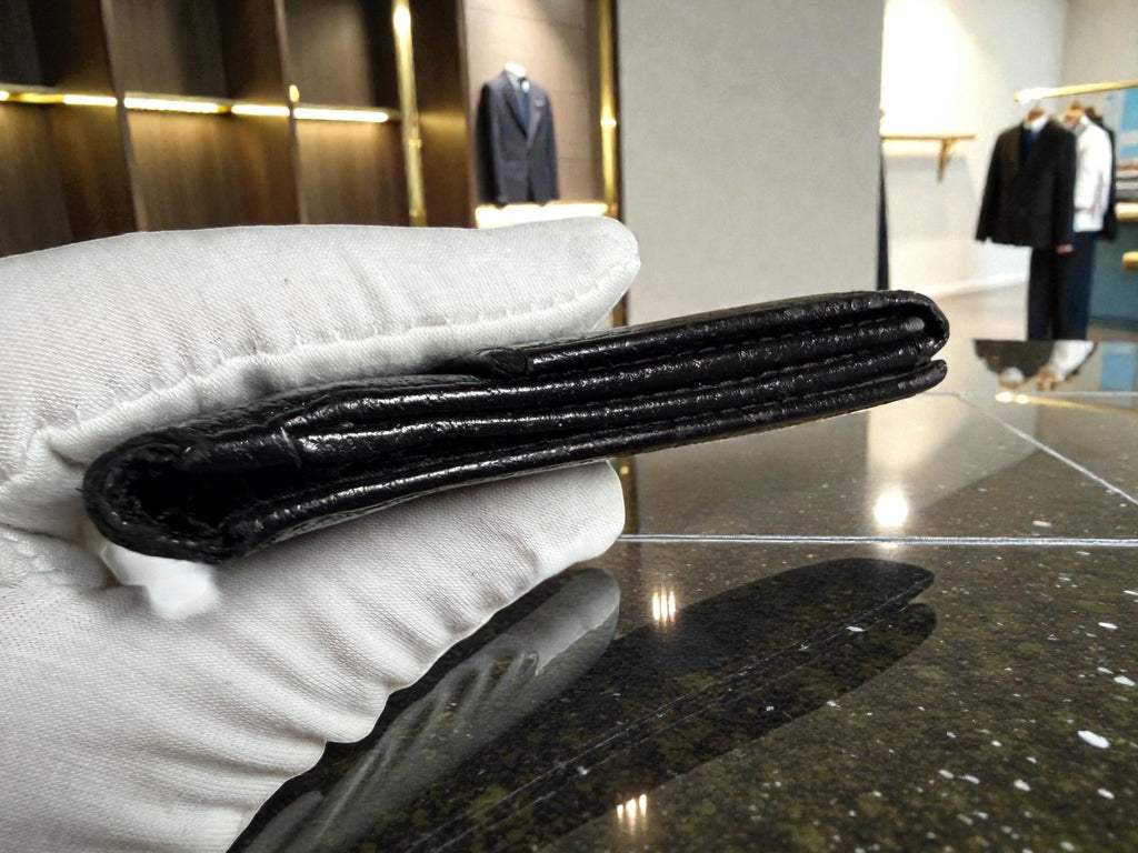 Gucci Black Grained Leather Continental Wallet