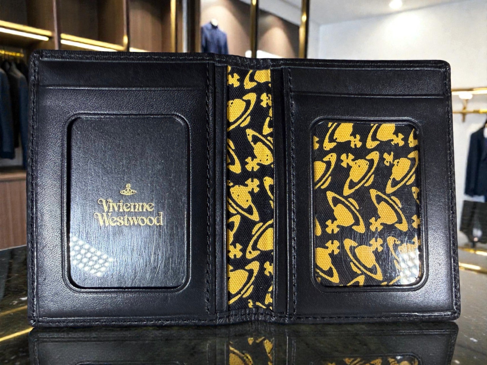 Vivienne Westwood Black Water Orb Card Holder