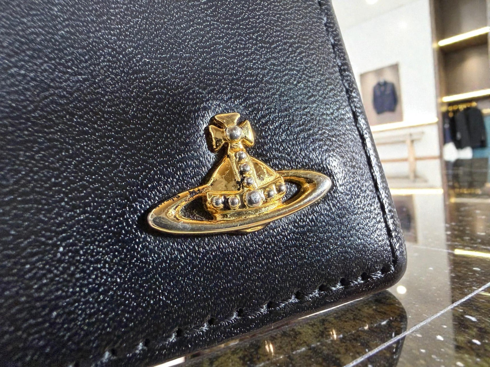 Vivienne Westwood Black Water Orb Card Holder