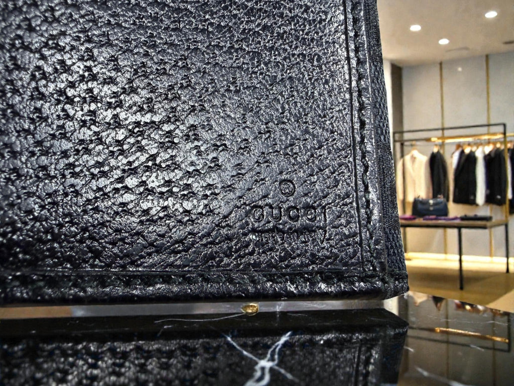 Gucci GG Monogram Black Canvas Continental Wallet