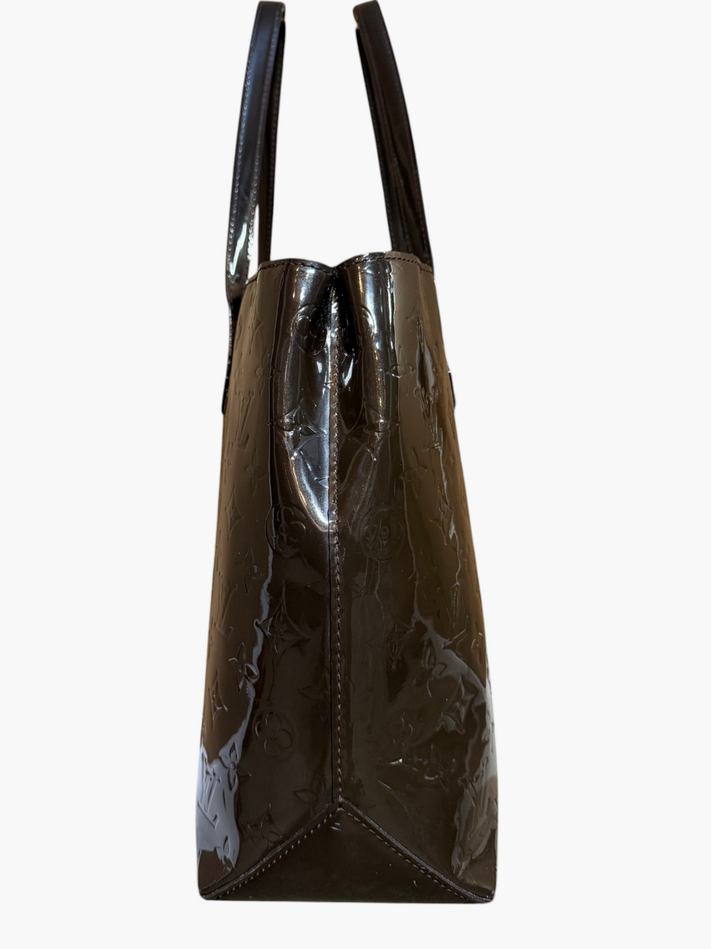 Louis Vuitton Monogram Vernis Wilshire MM Tote in Terre d'Ombre – photo 5