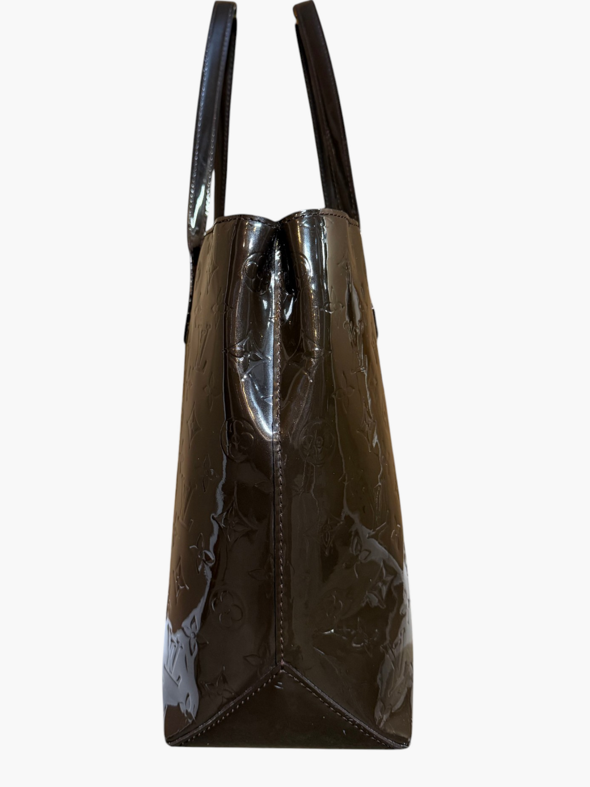 Louis Vuitton Monogram Vernis Wilshire MM Tote in Terre d'Ombre – photo 5