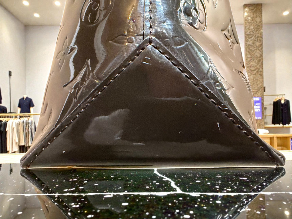 Louis Vuitton Monogram Vernis Wilshire MM Tote in Terre d'Ombre