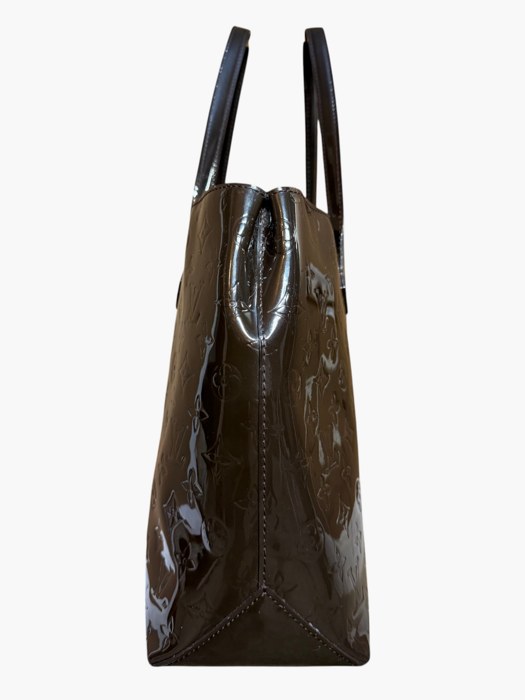 Louis Vuitton Monogram Vernis Wilshire MM Tote in Terre d'Ombre – photo 4