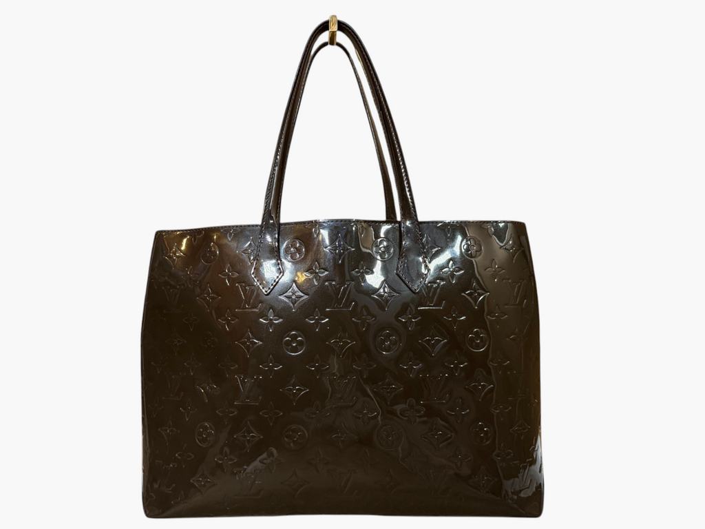 Louis Vuitton Monogram Vernis Wilshire MM Tote in Terre d'Ombre – photo 3