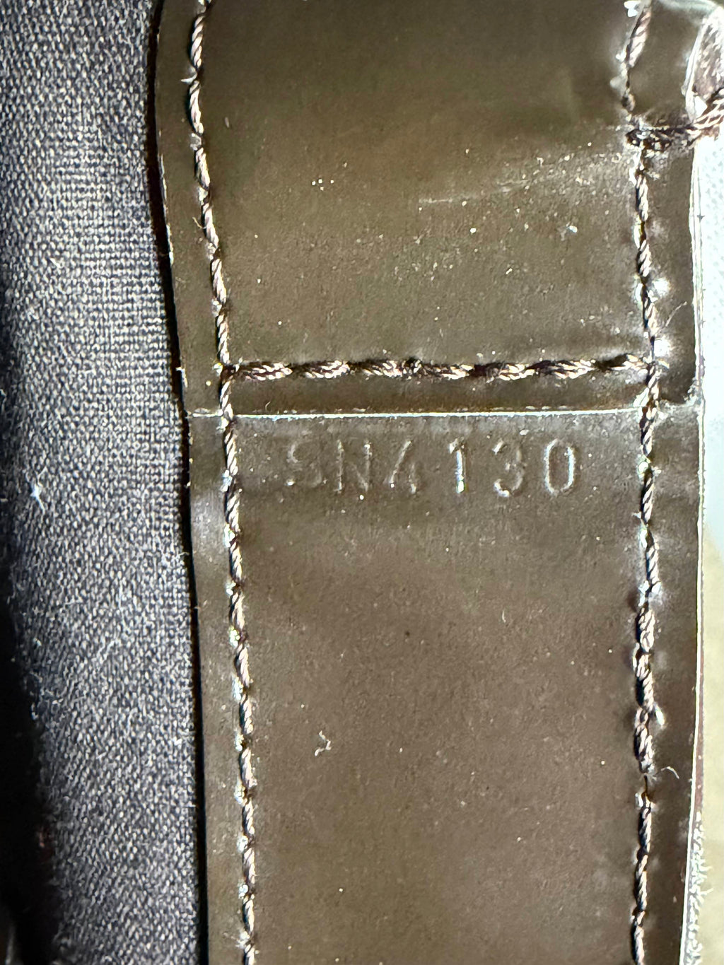 Louis Vuitton Monogram Vernis Wilshire MM Tote in Terre d'Ombre