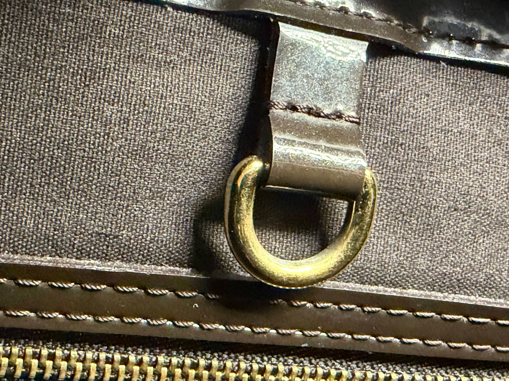 Louis Vuitton Monogram Vernis Wilshire MM Tote in Terre d'Ombre