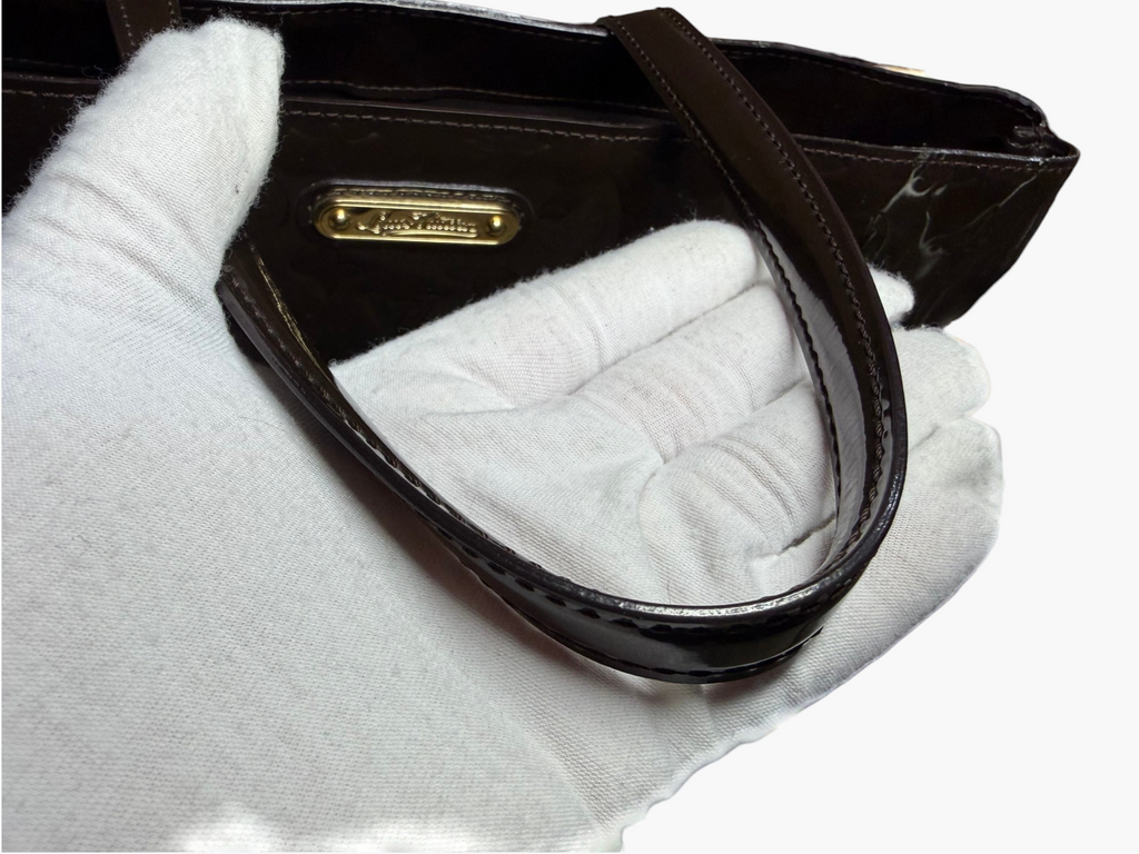 Louis Vuitton Monogram Vernis Wilshire MM Tote in Terre d'Ombre – photo 7