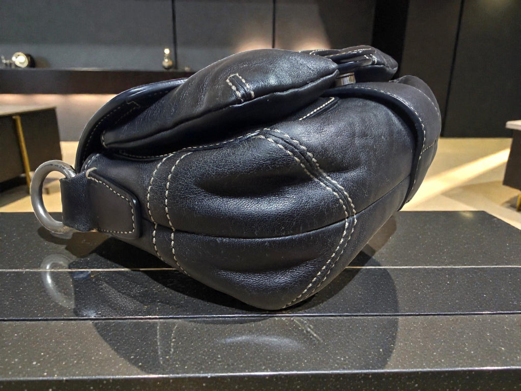 Coach Soho Black Leather Flap Shoulder Bag – Legacy Era (No A05S-3688)