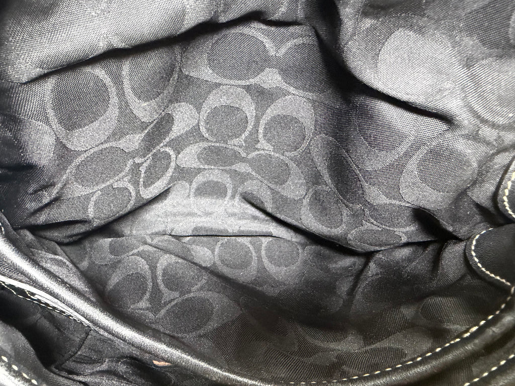 Coach Soho Black Leather Flap Shoulder Bag – Legacy Era (No A05S-3688)