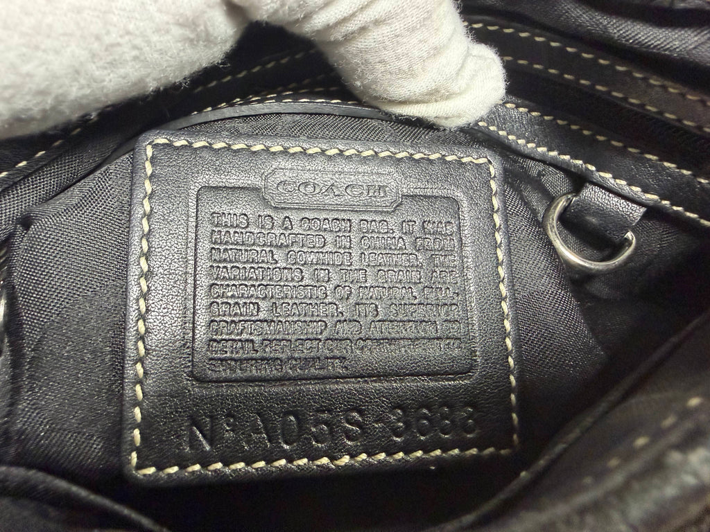 Coach Soho Black Leather Flap Shoulder Bag – Legacy Era (No A05S-3688)