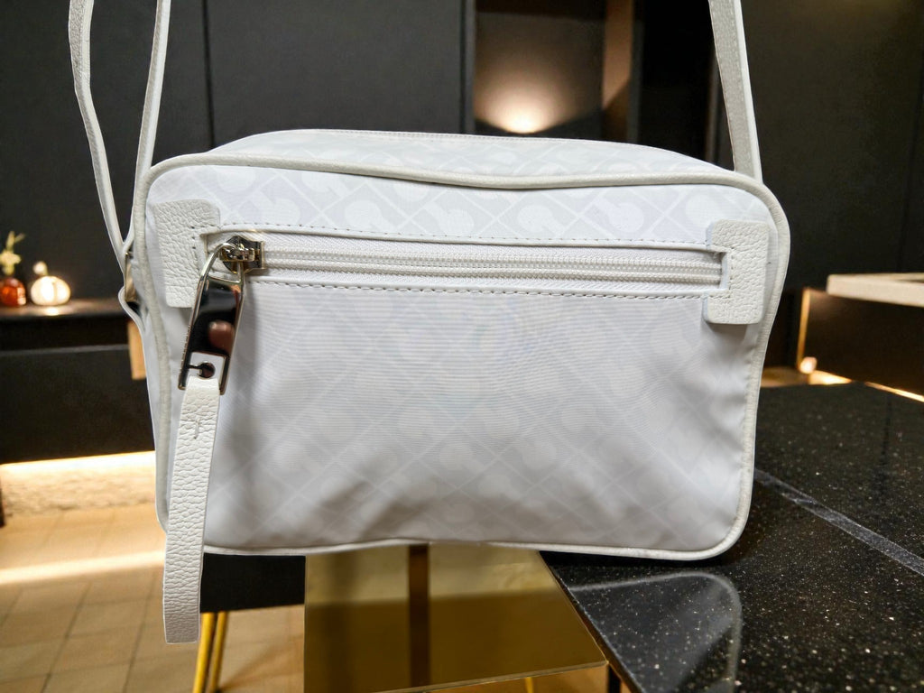 Gherardini White Monogram Crossbody Bag