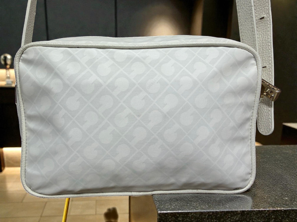 Gherardini White Monogram Crossbody Bag