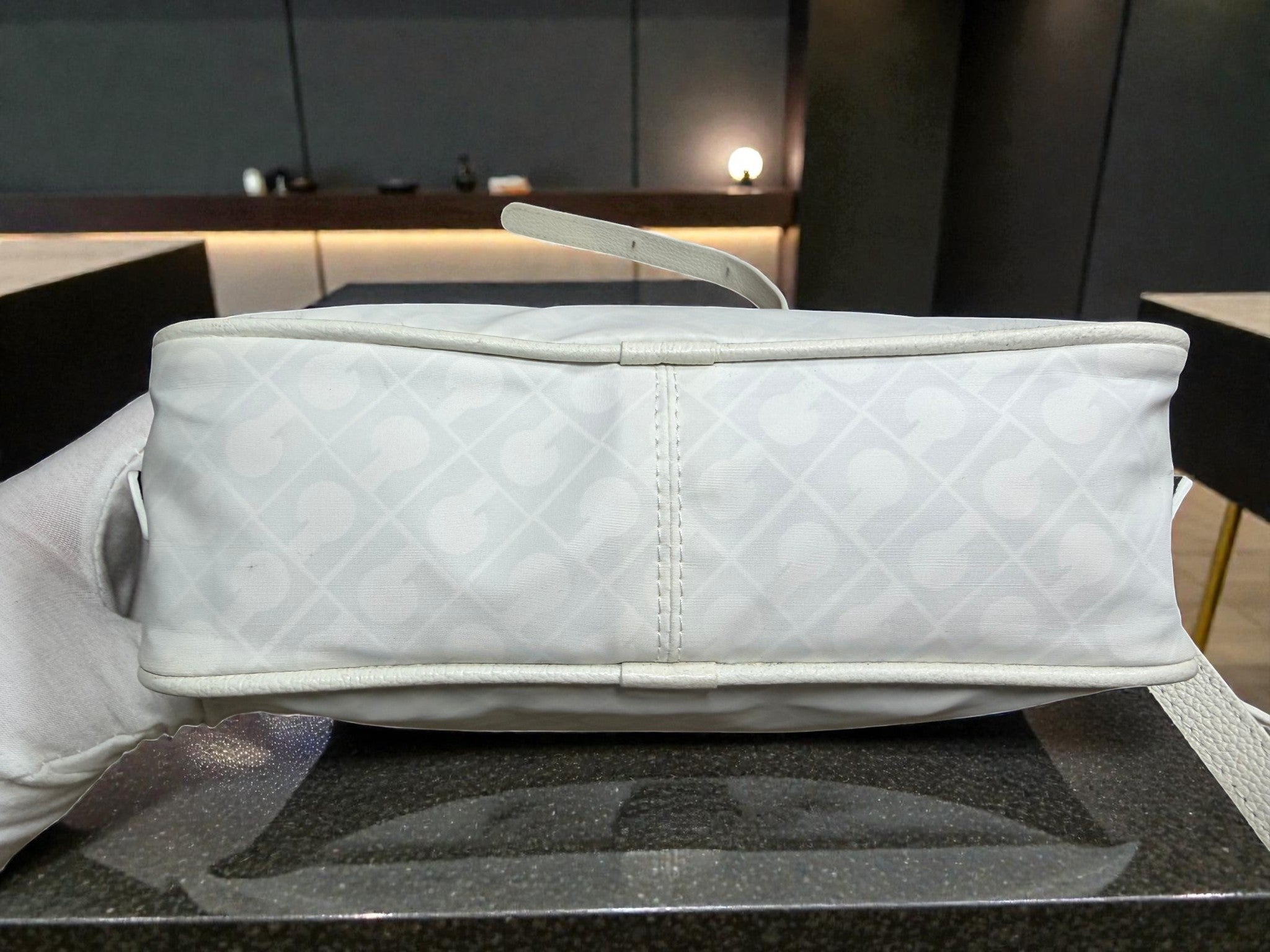 Gherardini White Monogram Crossbody Bag