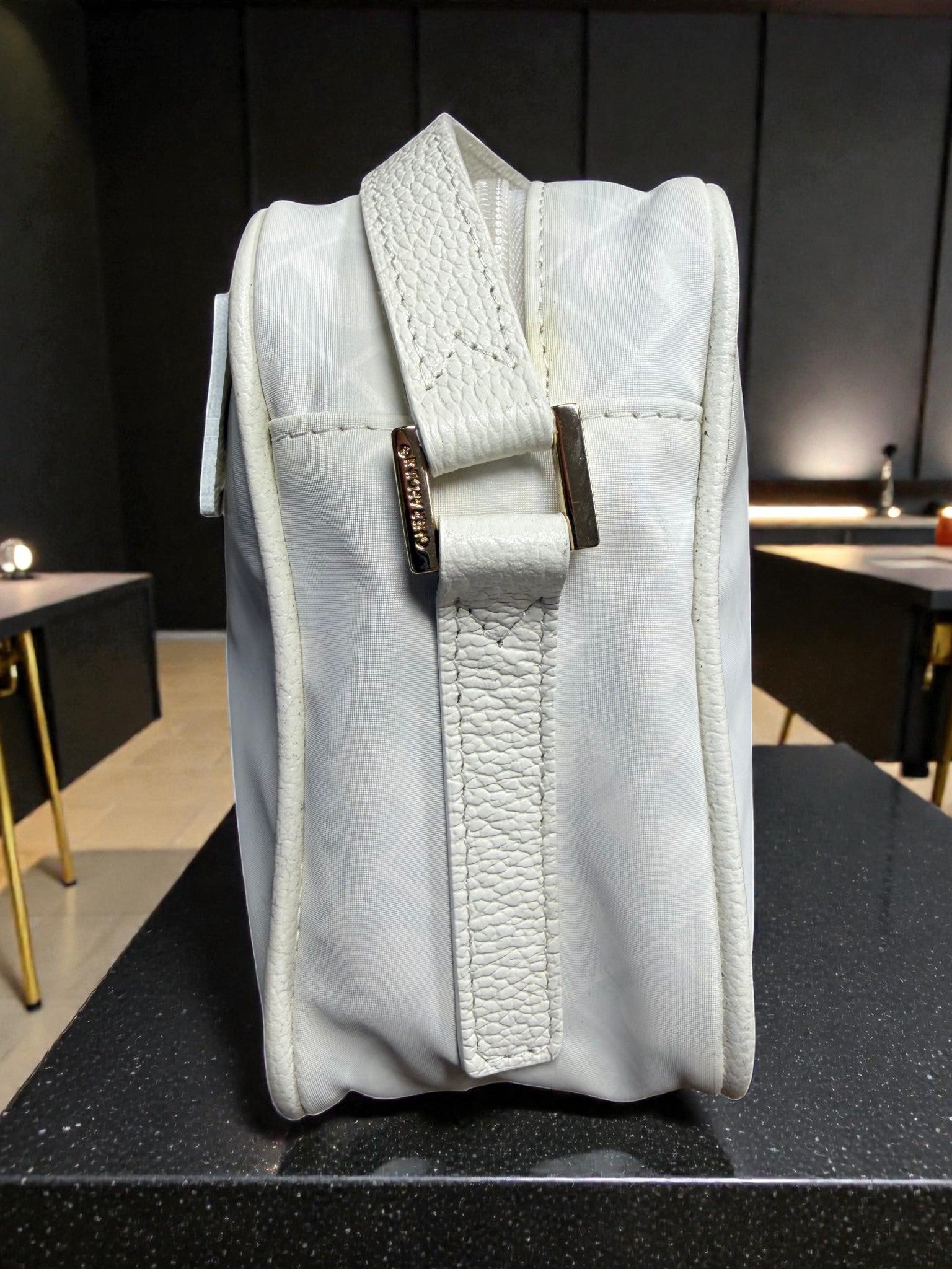 Gherardini White Monogram Crossbody Bag