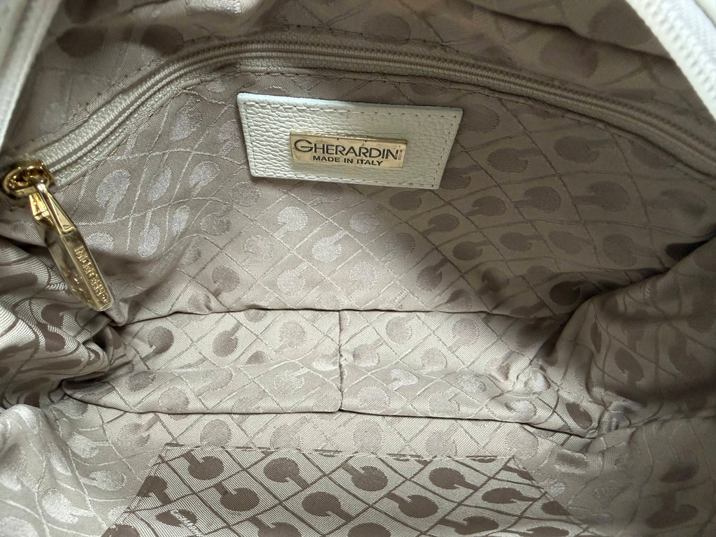 Gherardini White Monogram Crossbody Bag