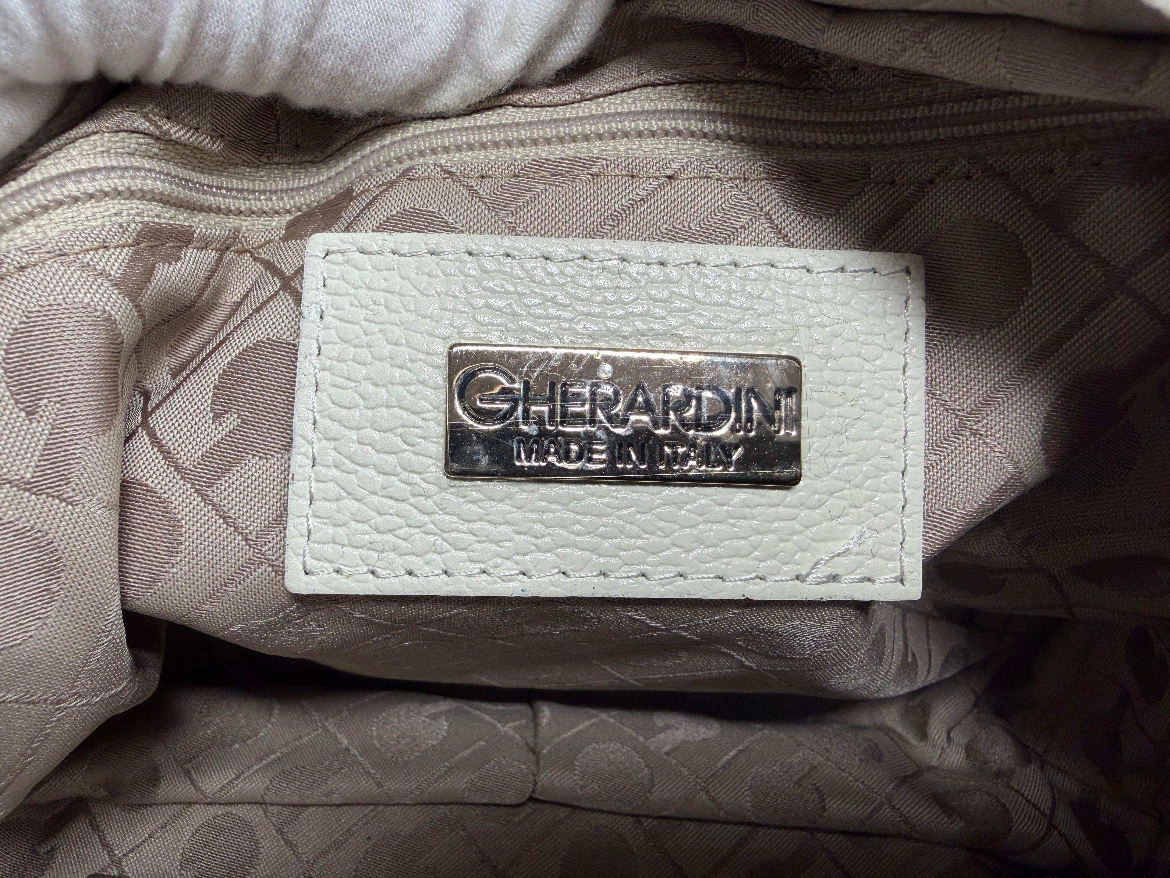 Gherardini White Monogram Crossbody Bag