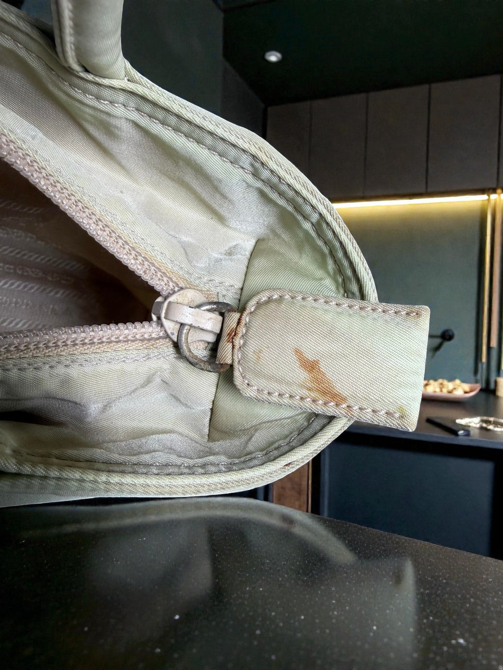 Prada Cream Nylon Tessuto Tote Bag