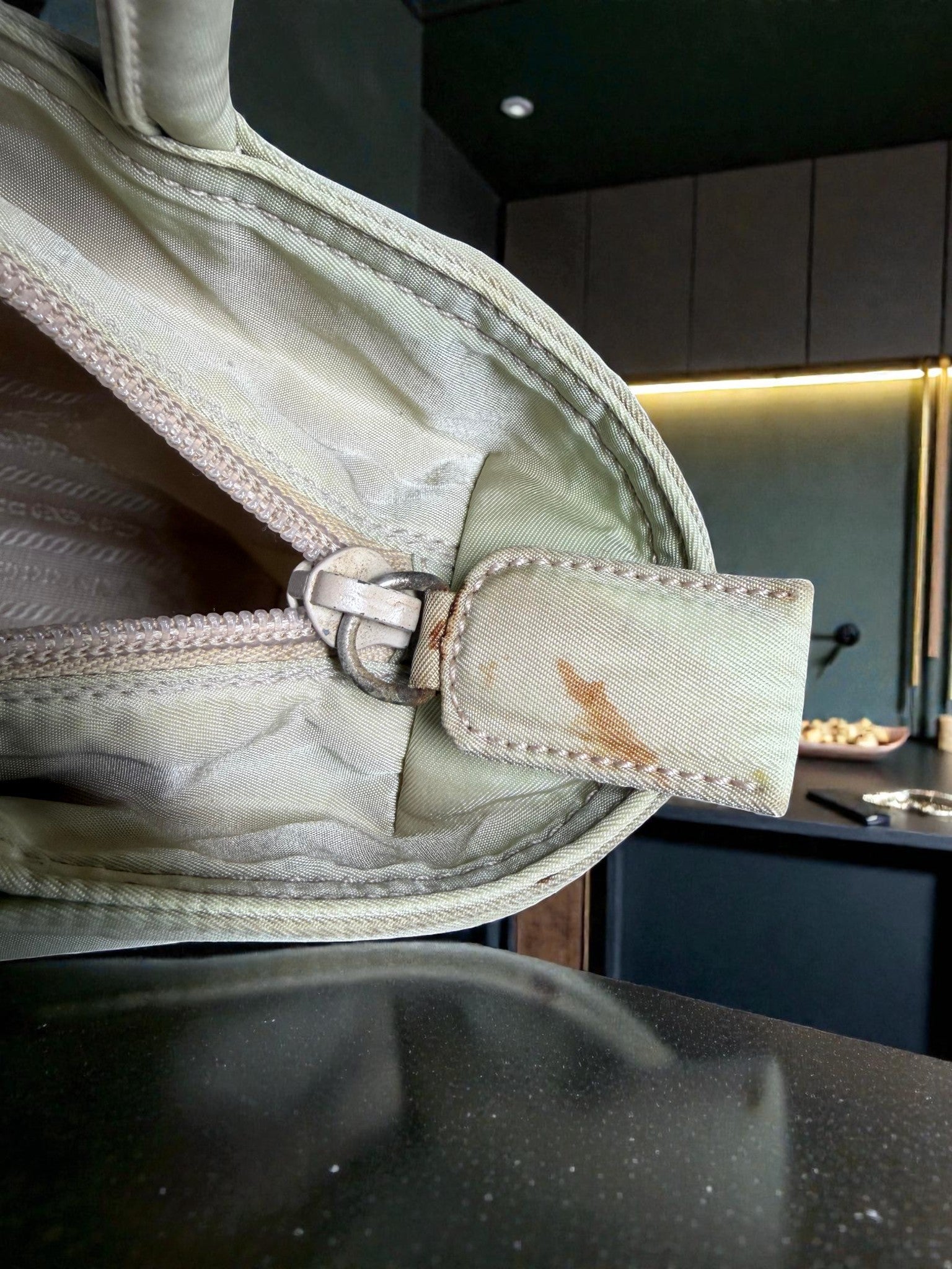 Prada Cream Nylon Tessuto Tote Bag