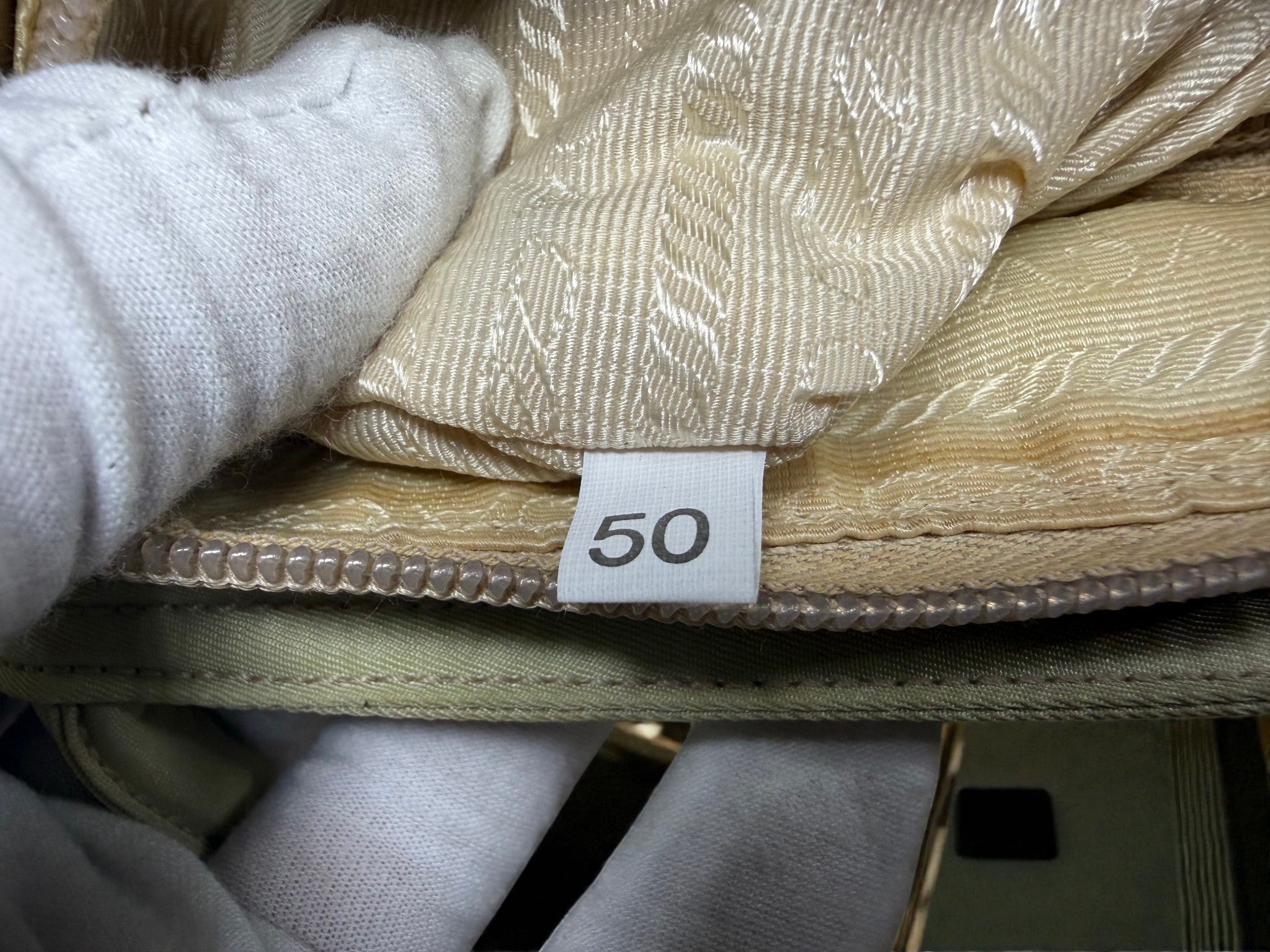 Prada Cream Nylon Tessuto Tote Bag