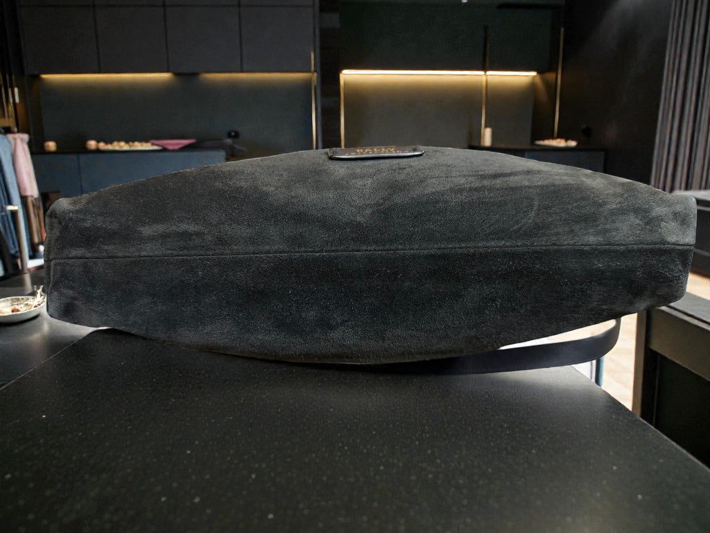 Bally Switzerland Black Suede Messenger Bag