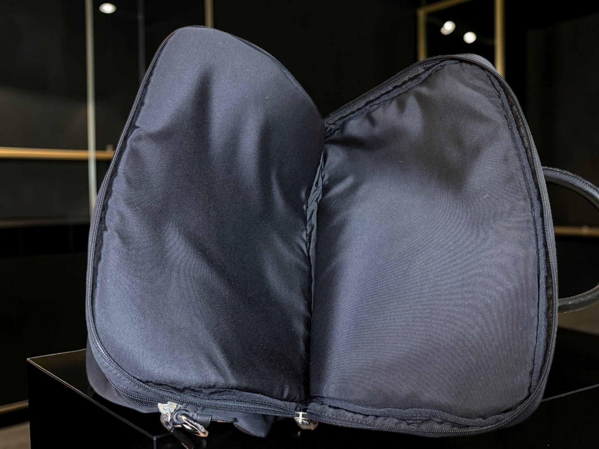 Coach Black Nylon and leather Embossed Business Briefcase