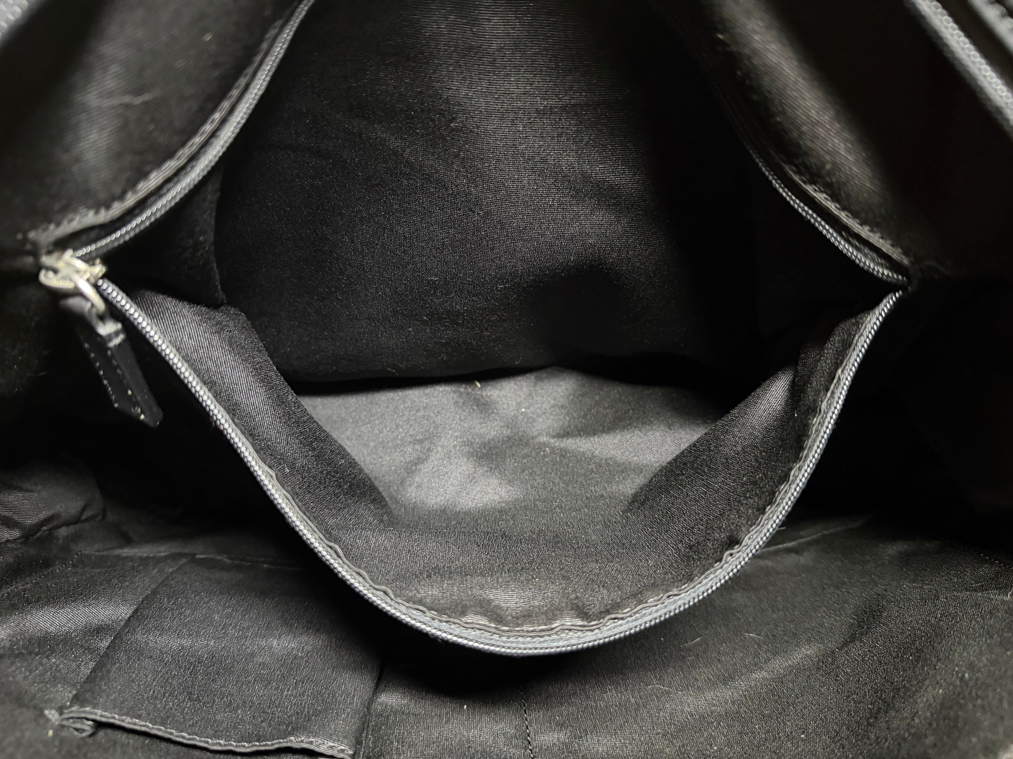Coach Black Nylon and leather Embossed Business Briefcase