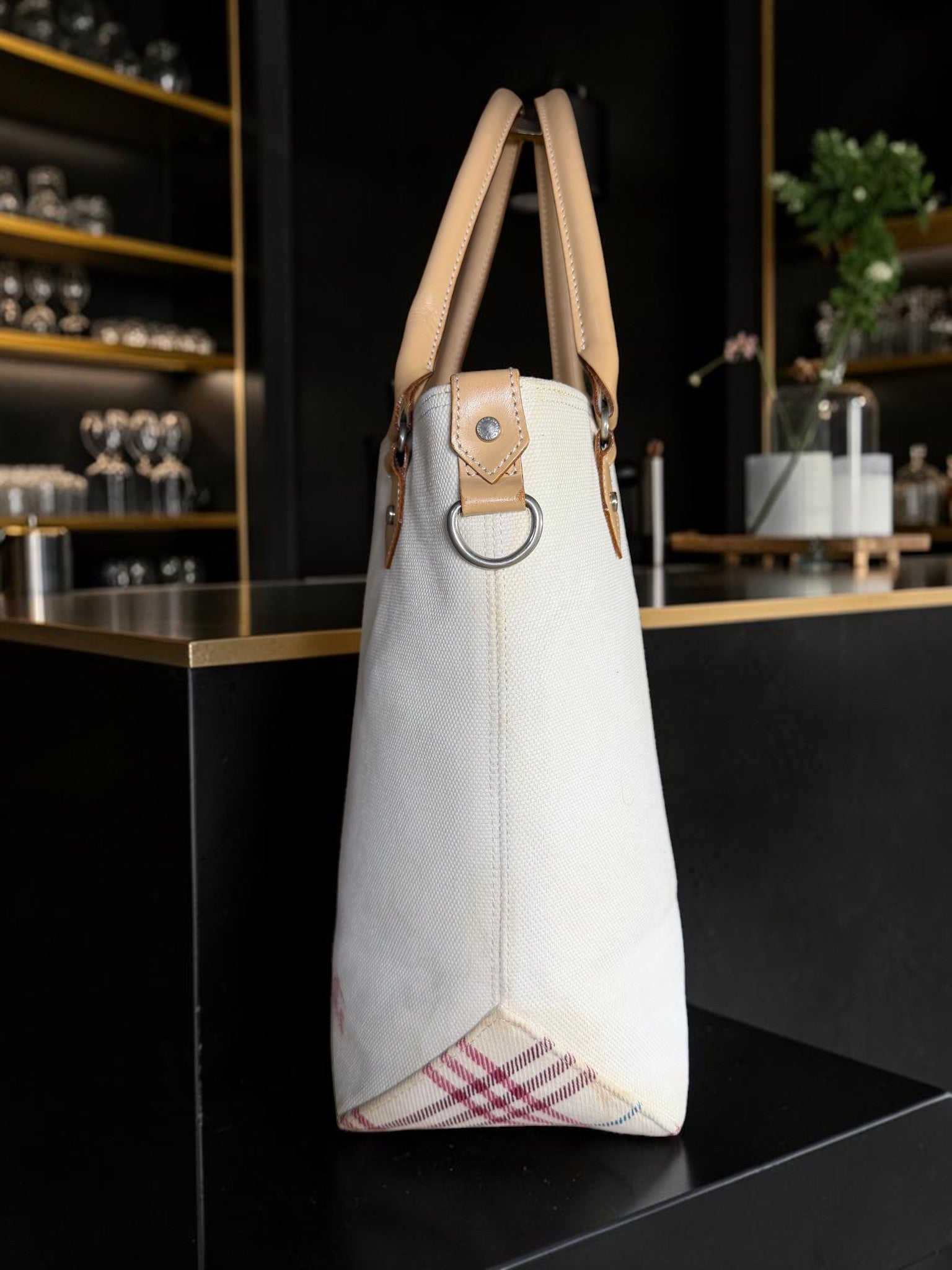 Burberry London Canvas Tote Bag (Blue Label)