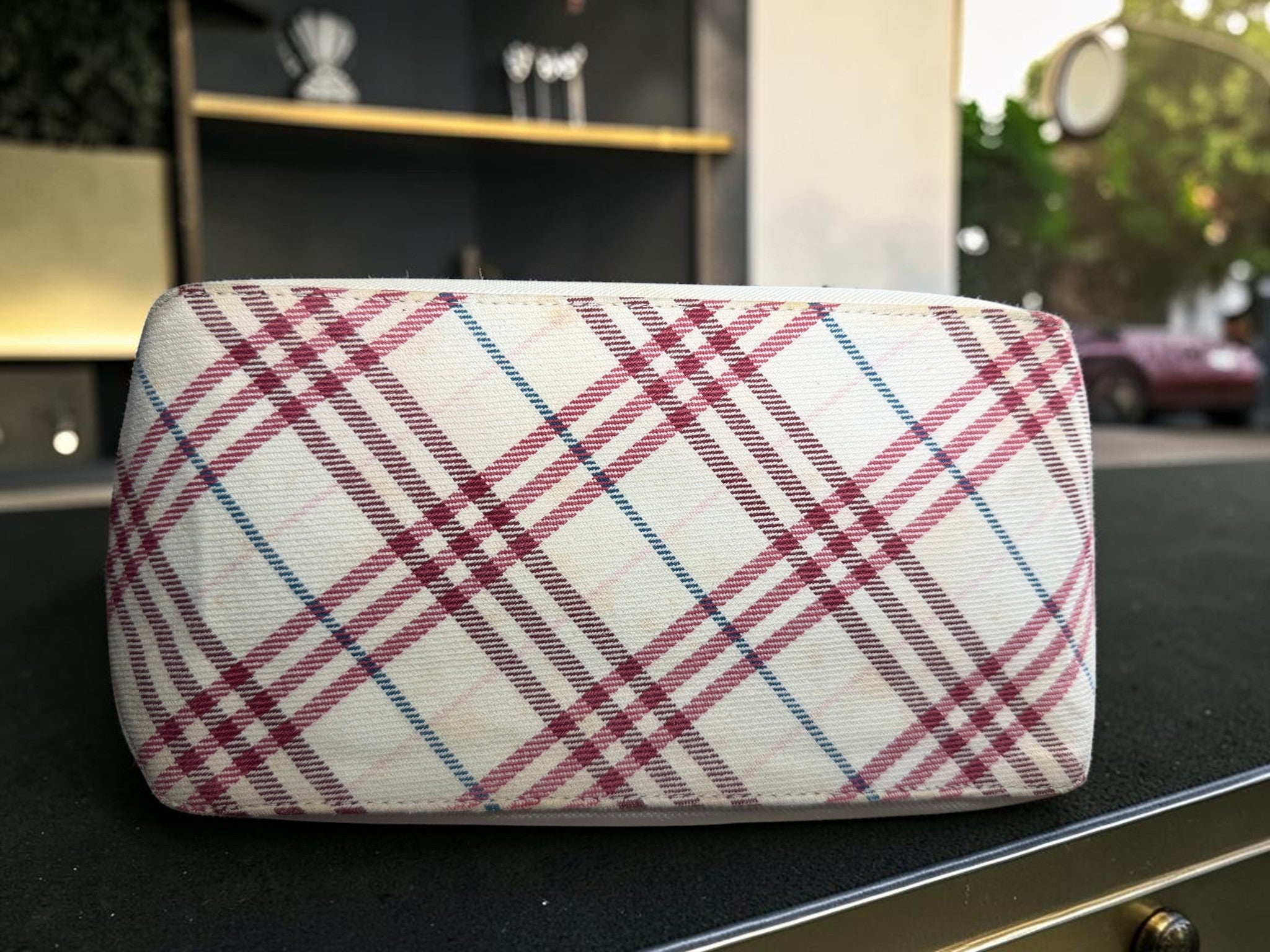 Burberry London Canvas Tote Bag (Blue Label)