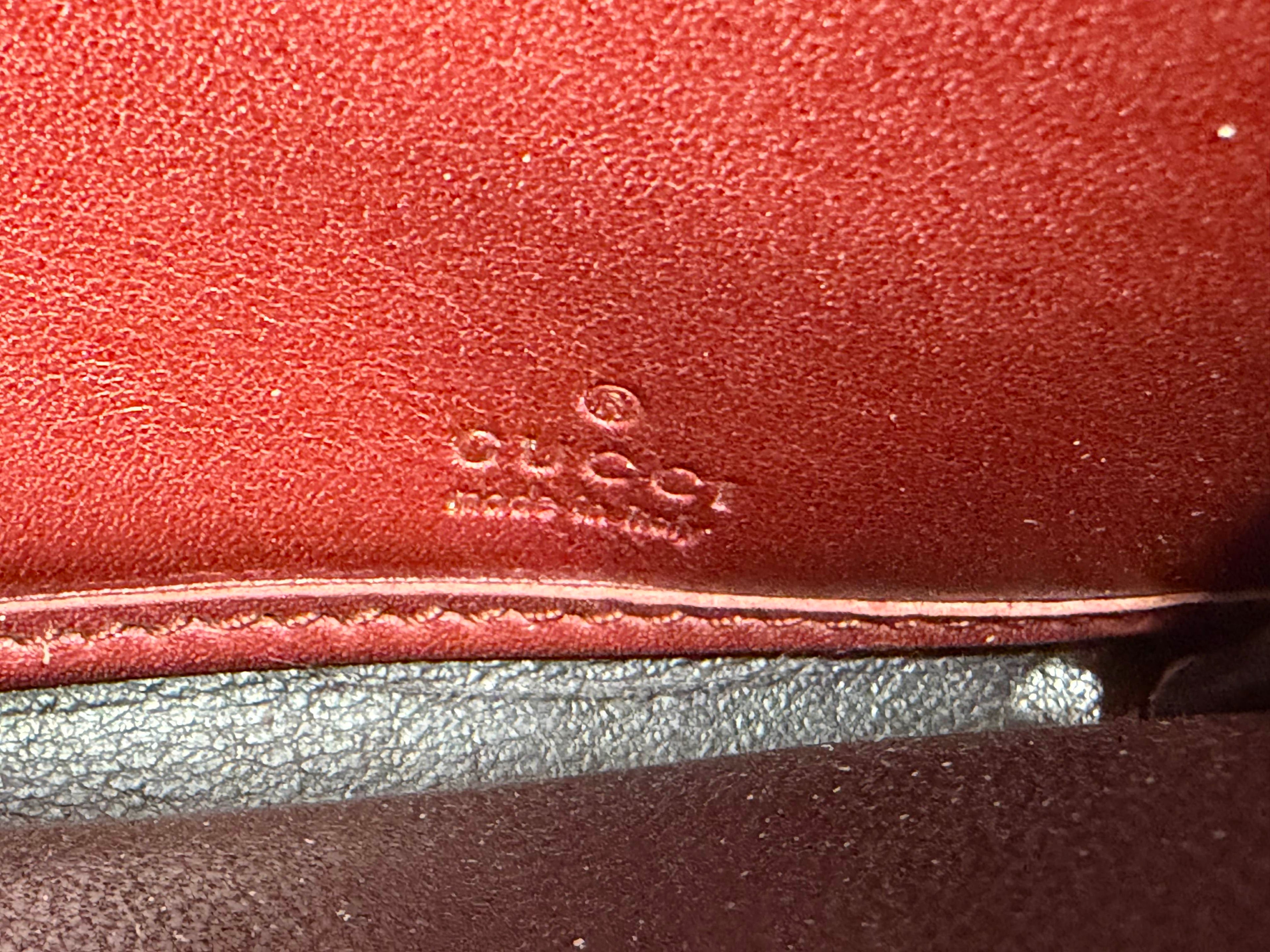 Gucci Lovely Heart GG Supreme Continental Long Wallet
