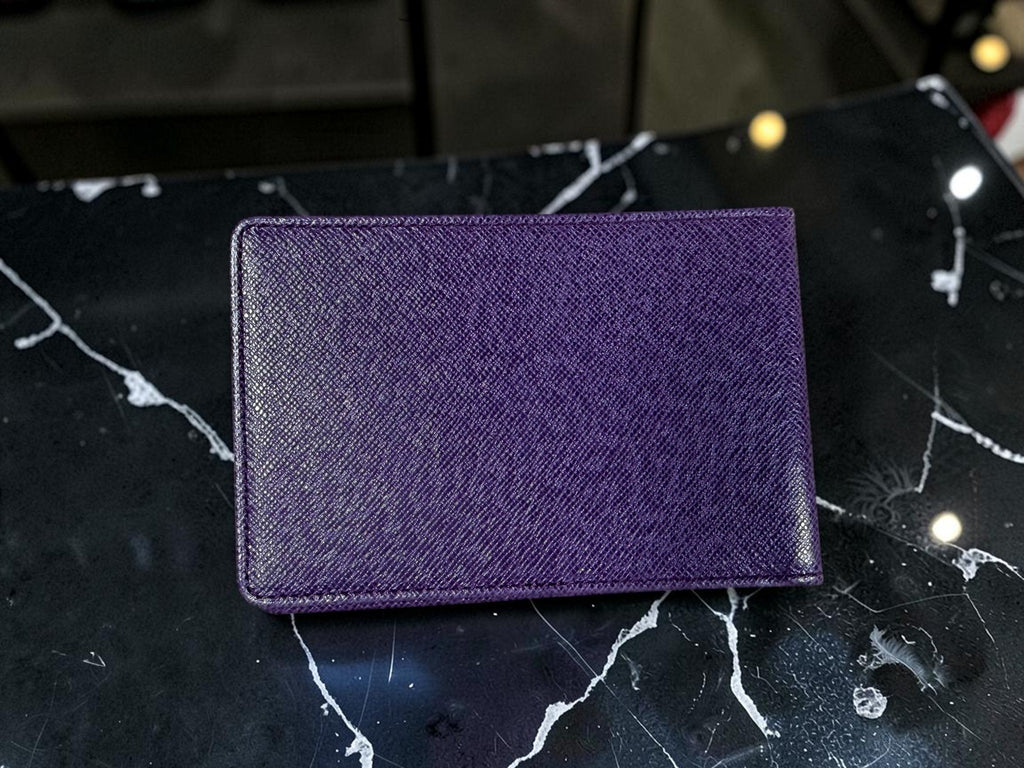 Louis Vuitton Taiga Leather Card / ID Holder in Cassis Purple