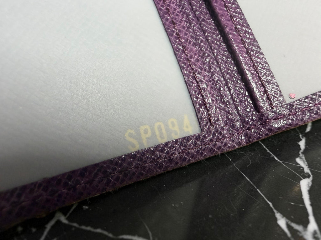 Louis Vuitton Taiga Leather Card / ID Holder in Cassis Purple