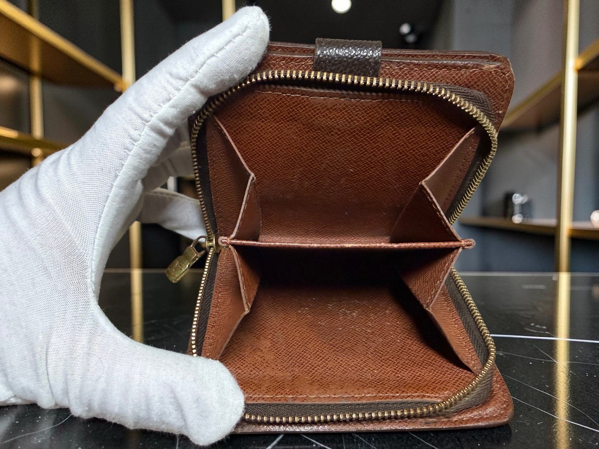 Louis Vuitton Monogram Compact Zip Bifold Wallet - CA0055