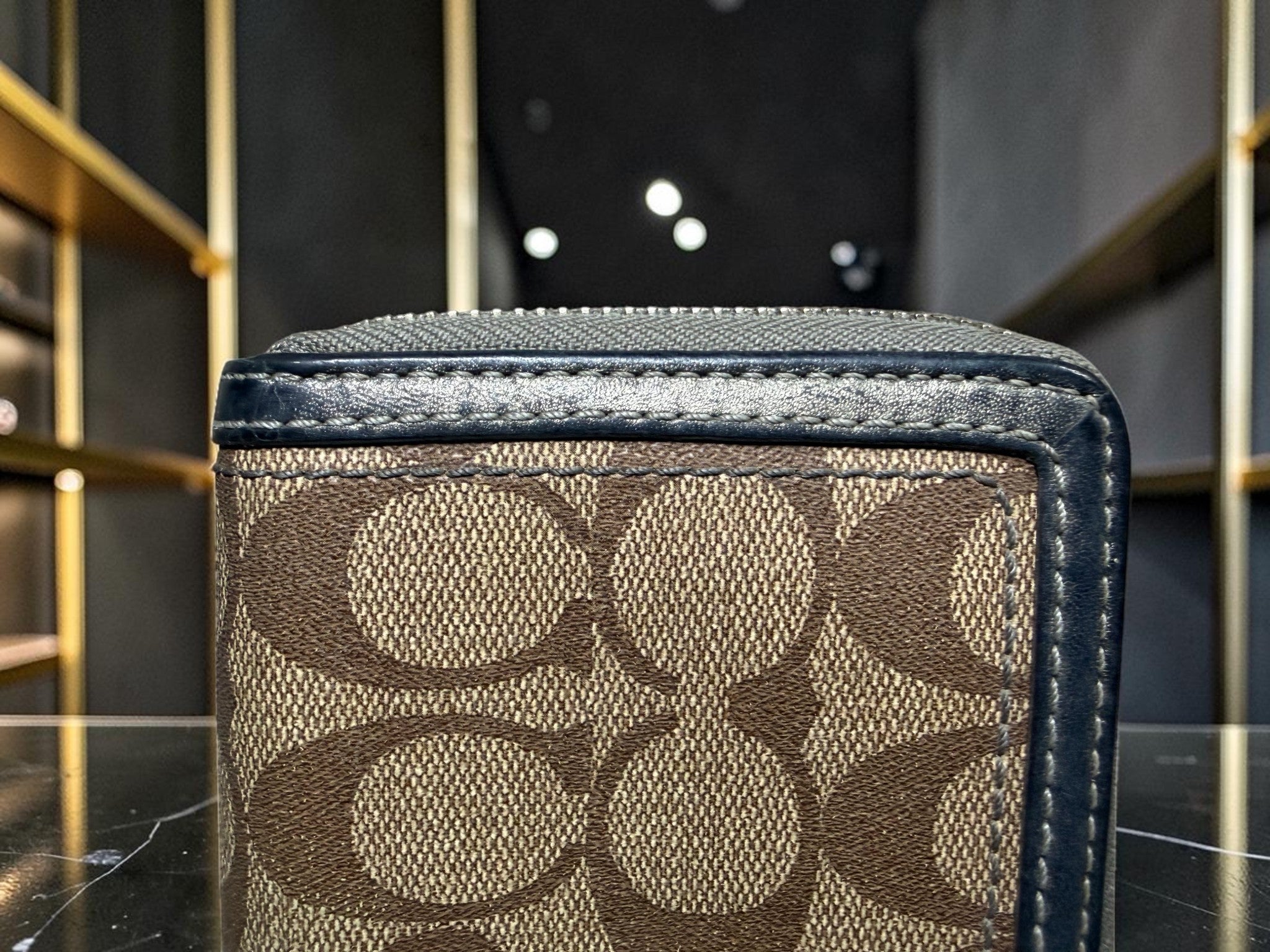 Coach Heritage Stripe Signature Long Wallet