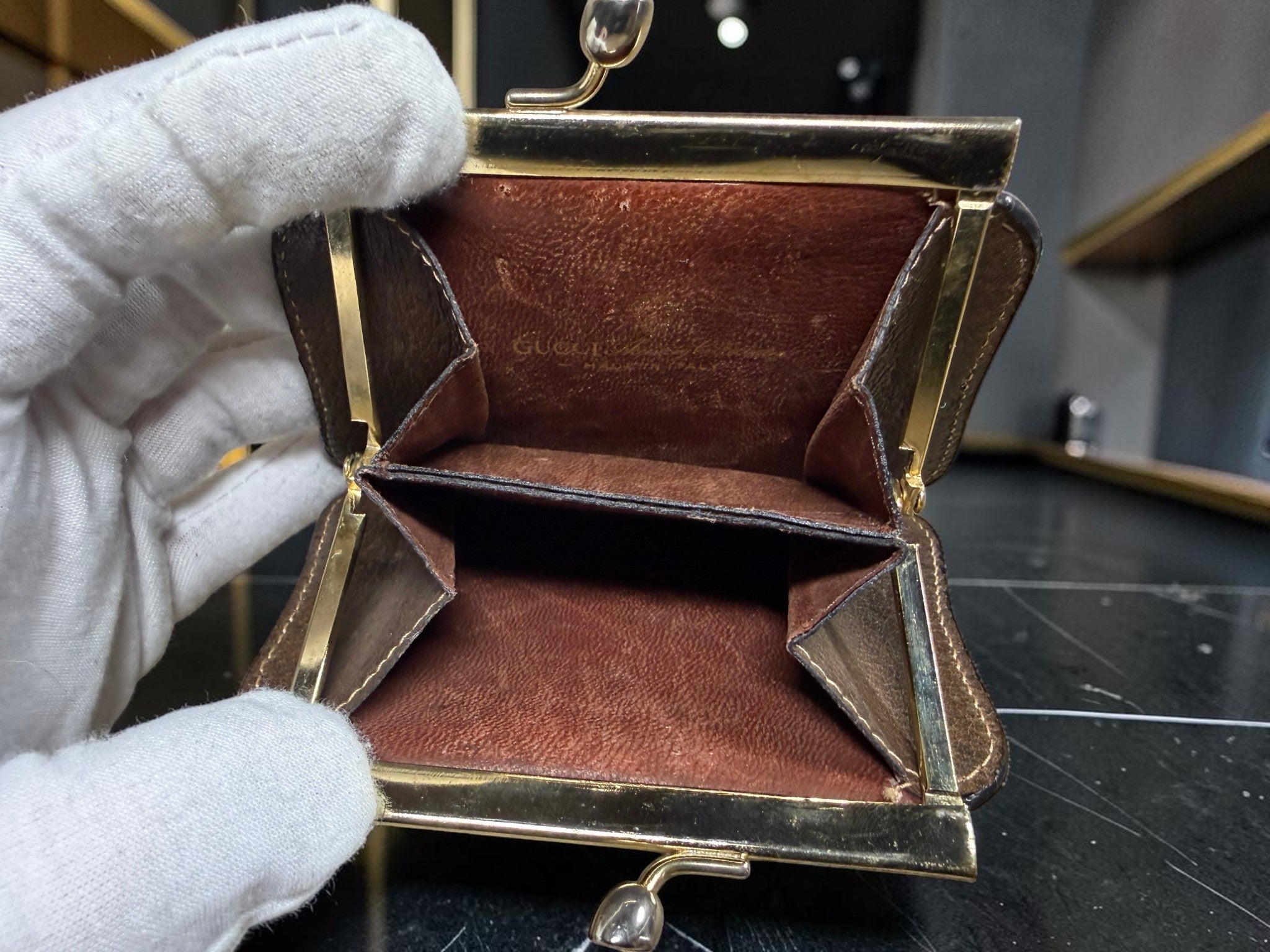 Vintage Gucci Sherry Line GG Supreme Coin Purse