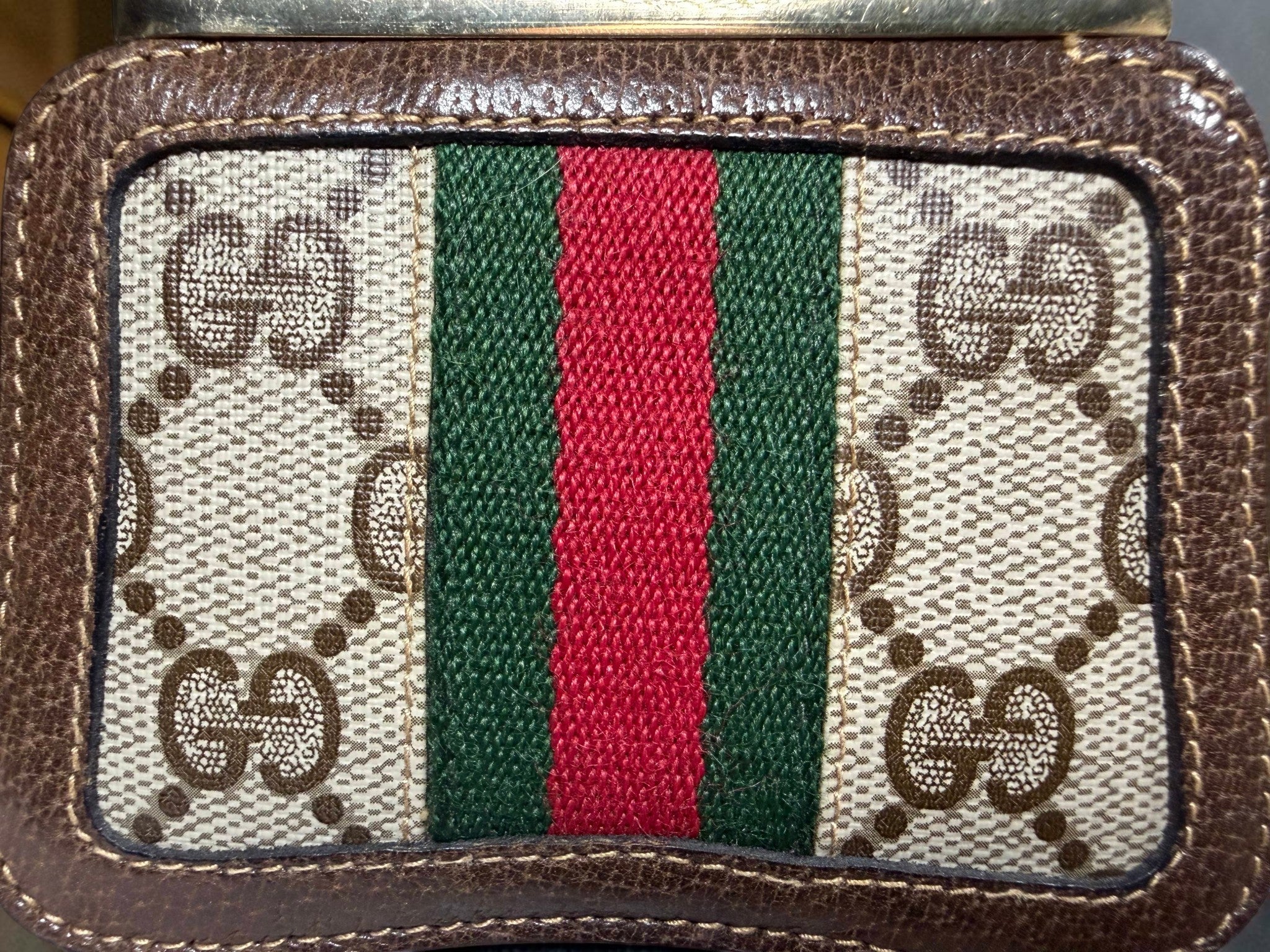 Vintage Gucci Sherry Line GG Supreme Coin Purse