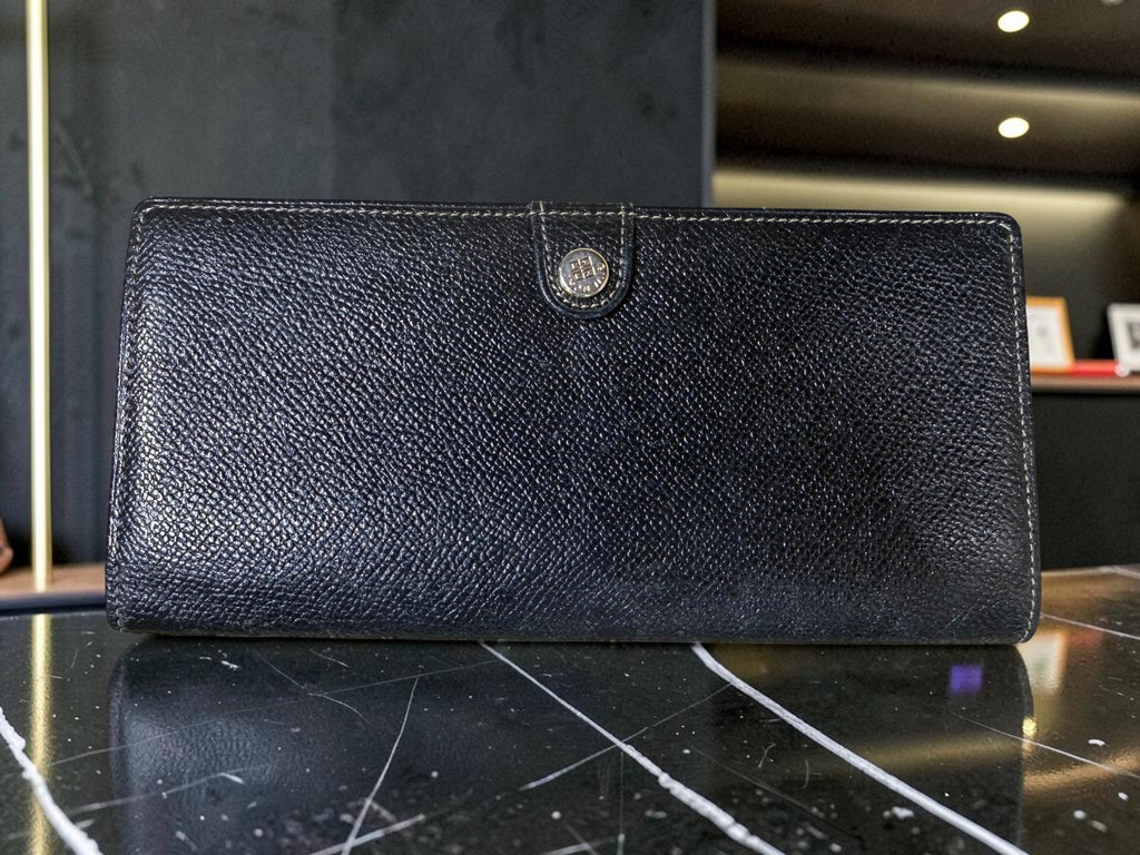 Givenchy Black Pebbled Leather Continental Wallet