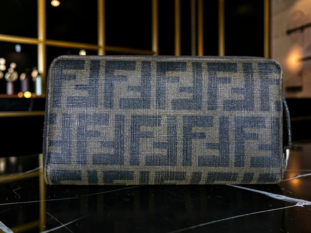 Fendi Zucca Canvas Zip-Around Continental Wallet
