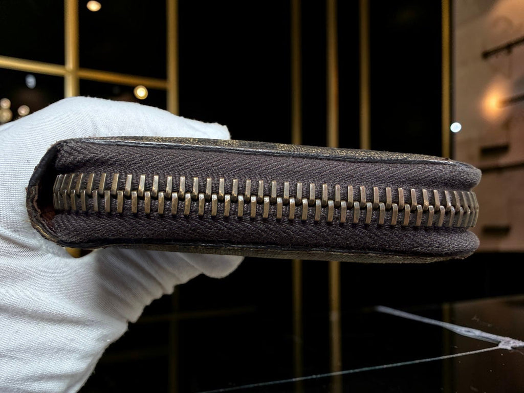 Fendi Zucca Canvas Zip-Around Continental Wallet