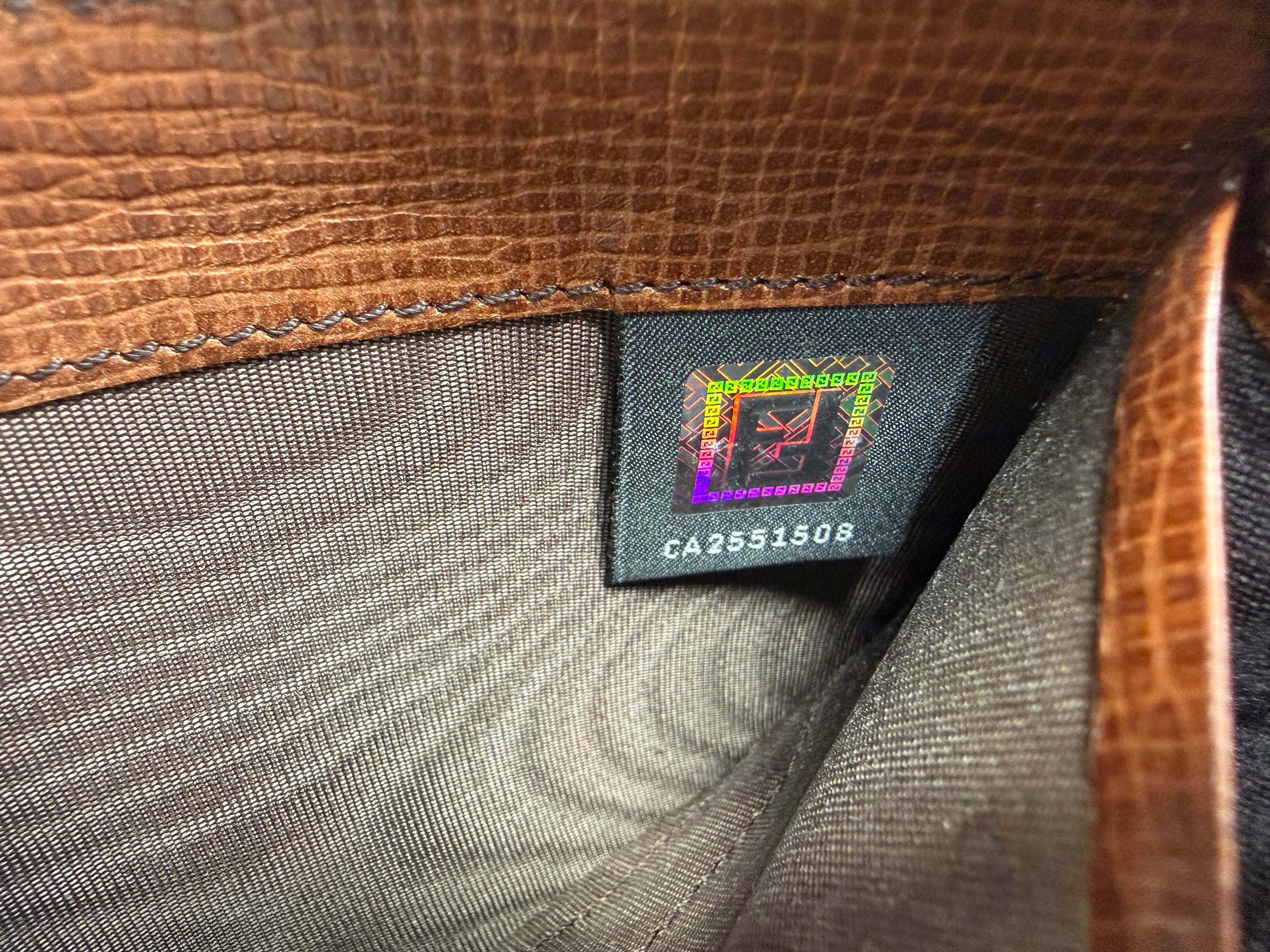 Fendi Zucca Canvas Zip-Around Continental Wallet