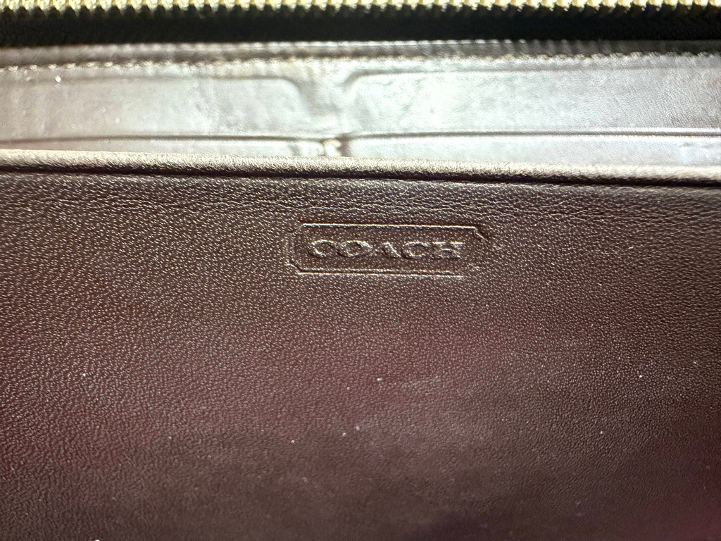 Coach Y2K Zoe Patchwork Zip-Around Continental Wallet (Rare Leopard / Python)