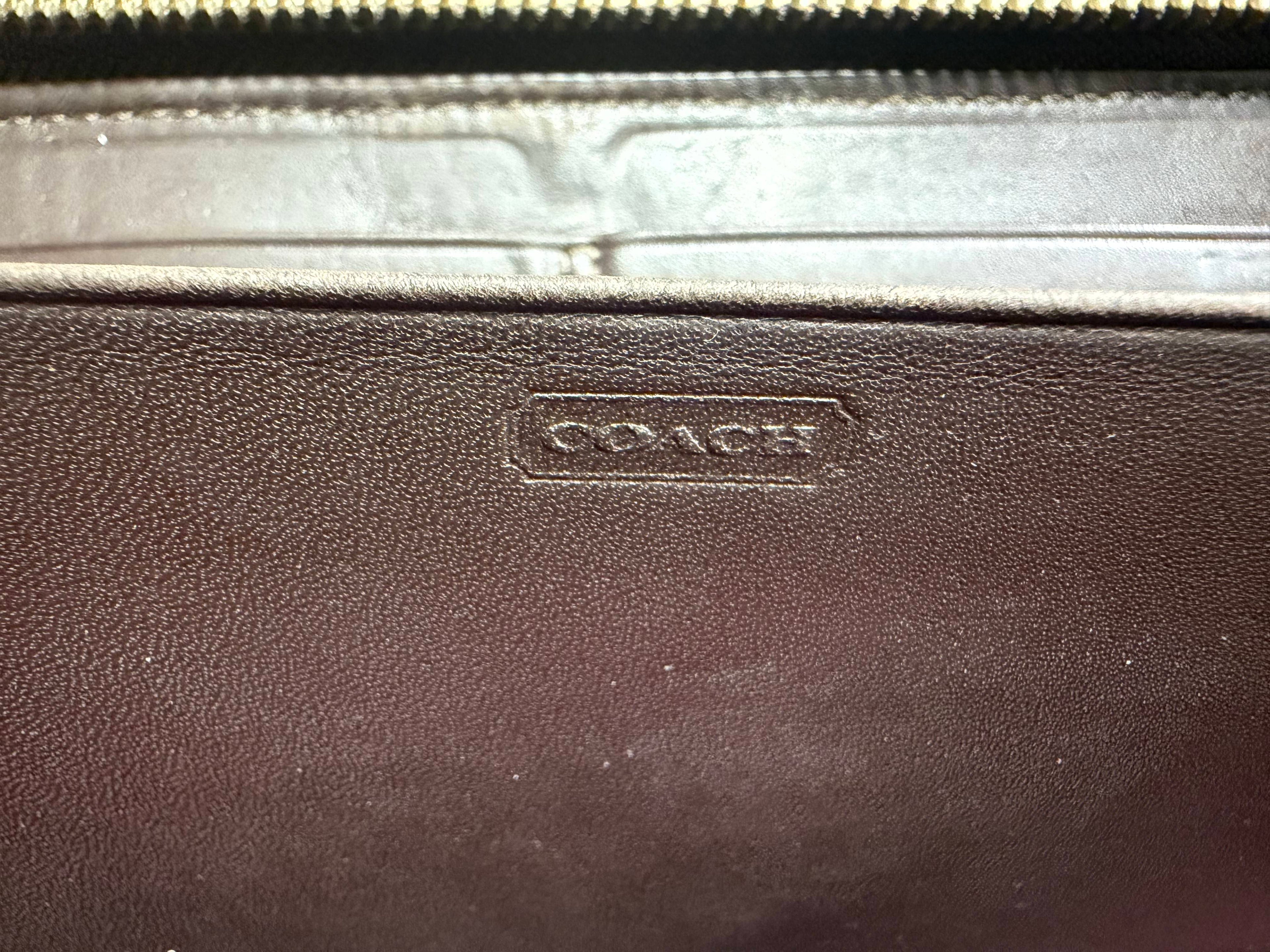 Coach Y2K Zoe Patchwork Zip-Around Continental Wallet (Rare Leopard / Python)
