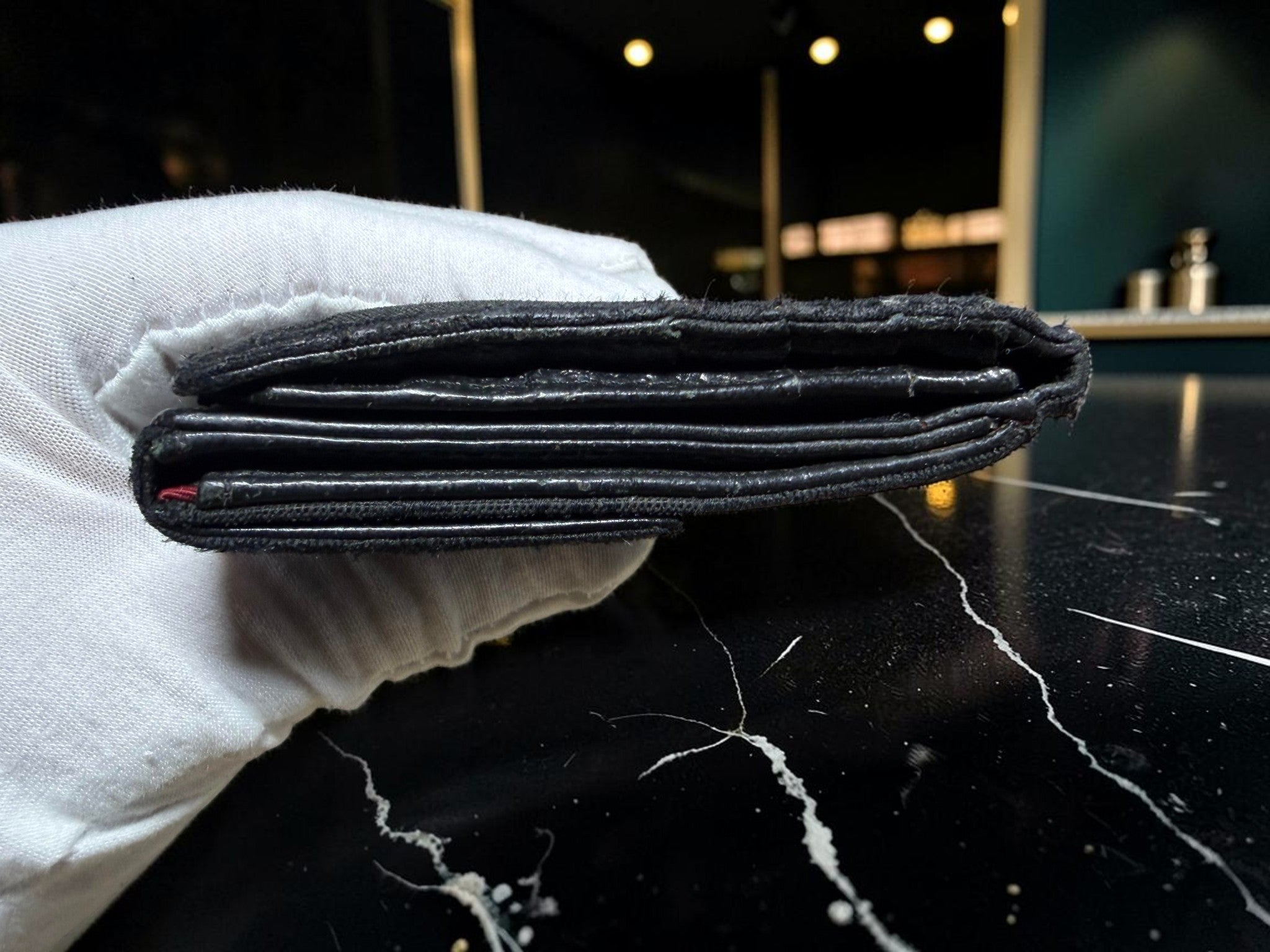 Bvlgari Logomania Black Canvas Long Wallet