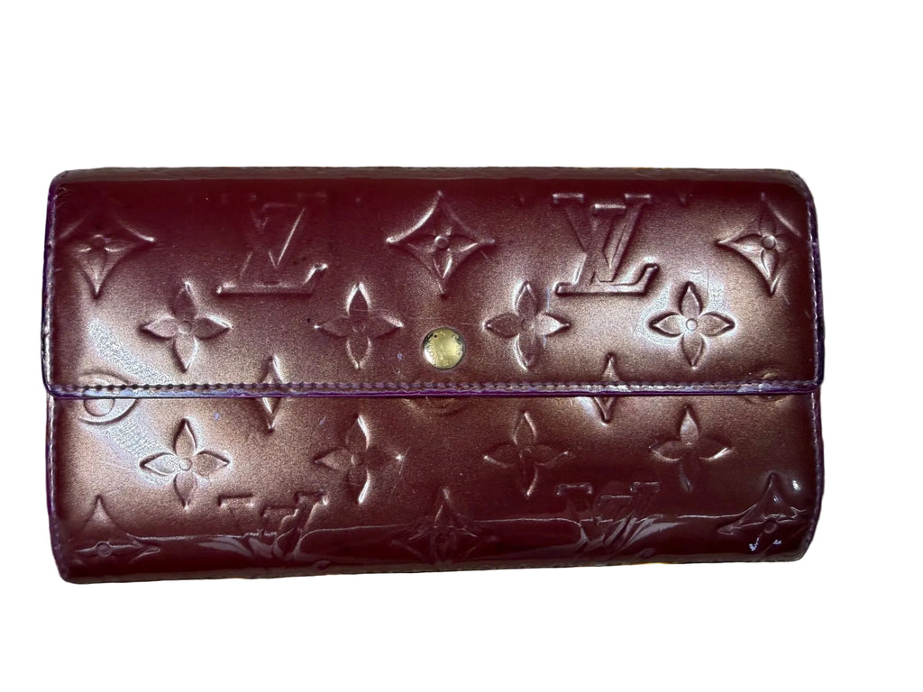 Louis Vuitton Vernis Sara Long Wallet in Améthyste