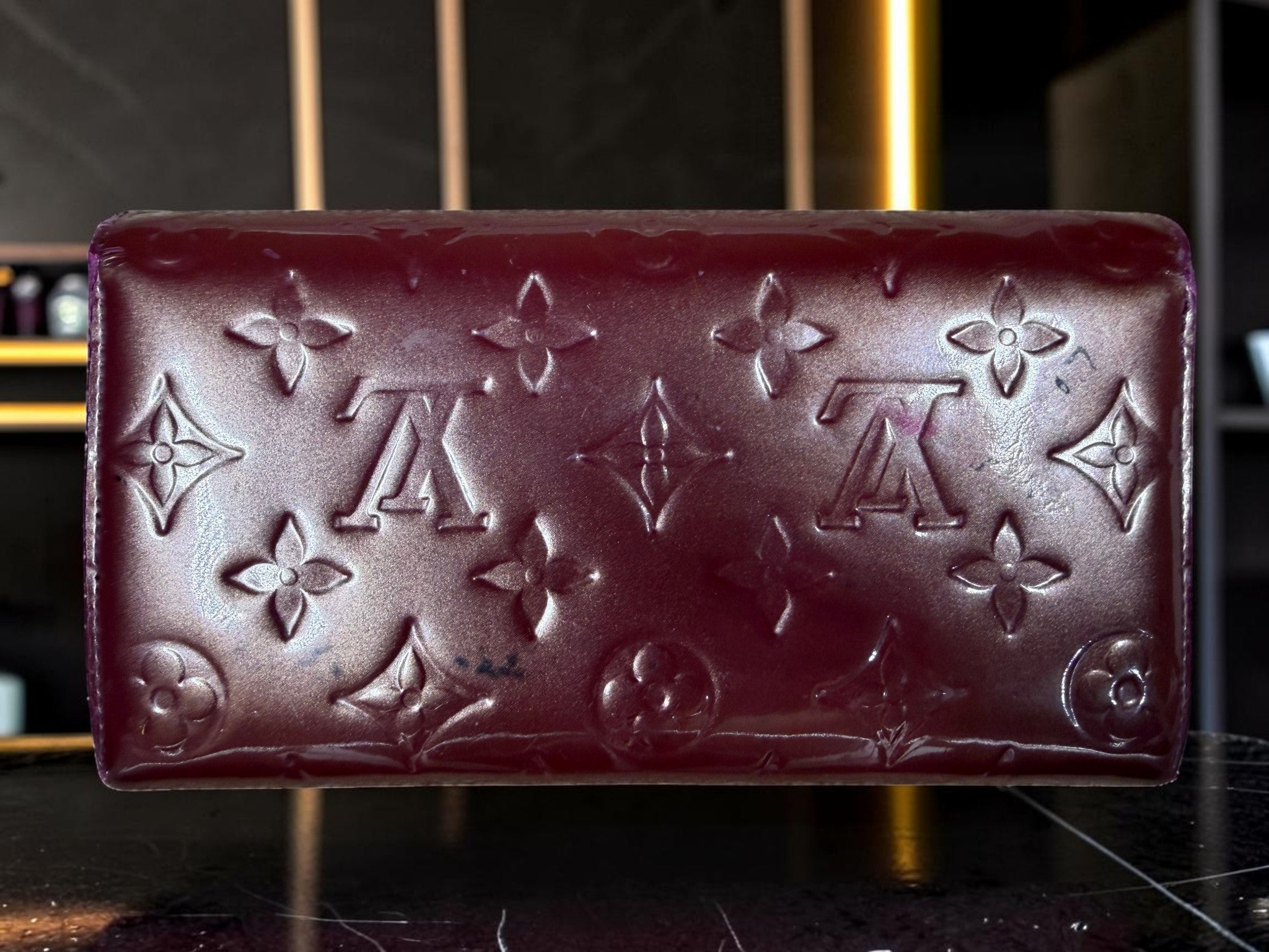 Louis Vuitton Vernis Sara Long Wallet in Améthyste