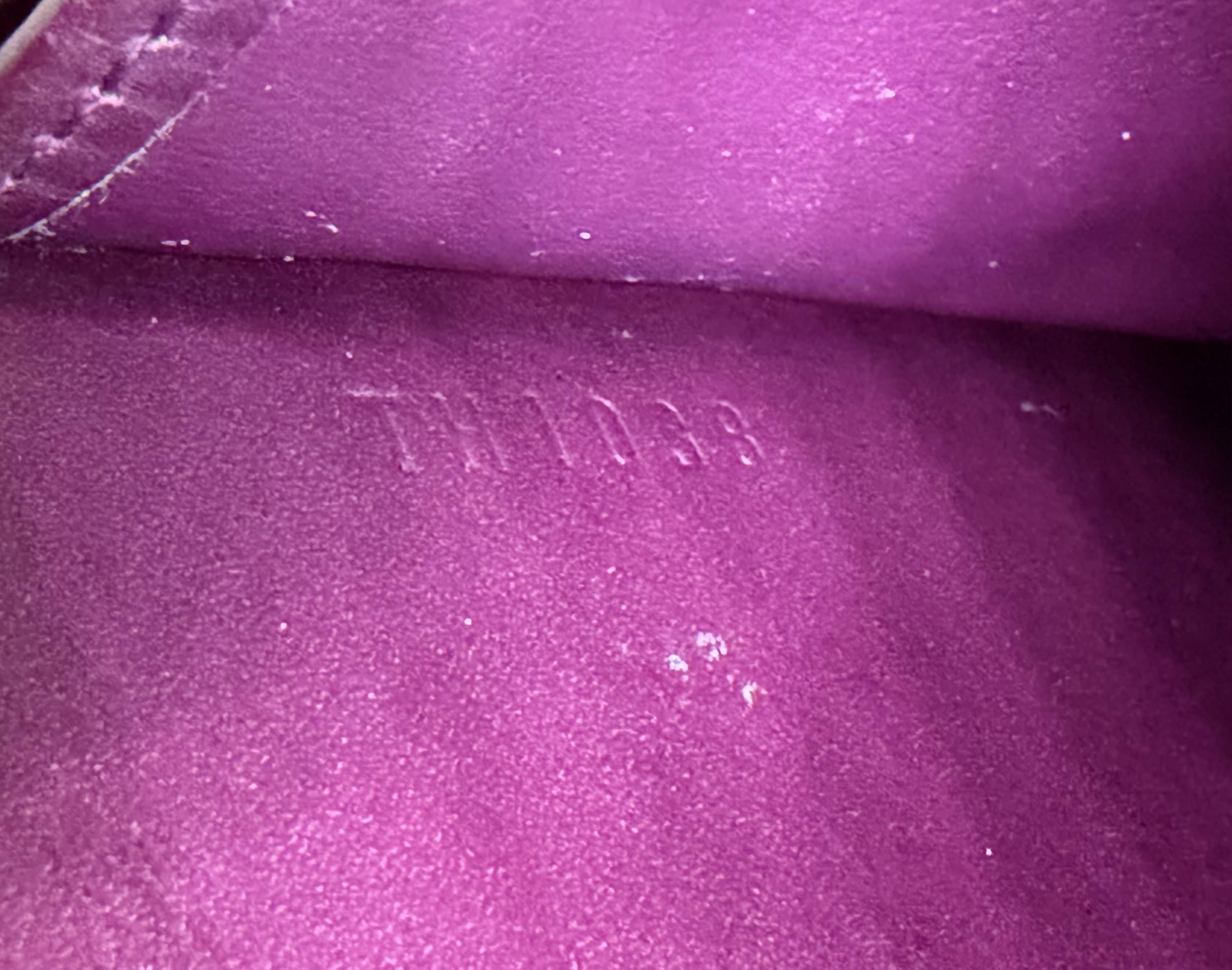 Louis Vuitton Vernis Sara Long Wallet in Améthyste