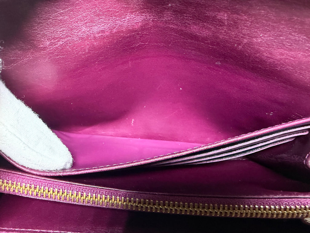 Louis Vuitton Vernis Sara Long Wallet in Améthyste