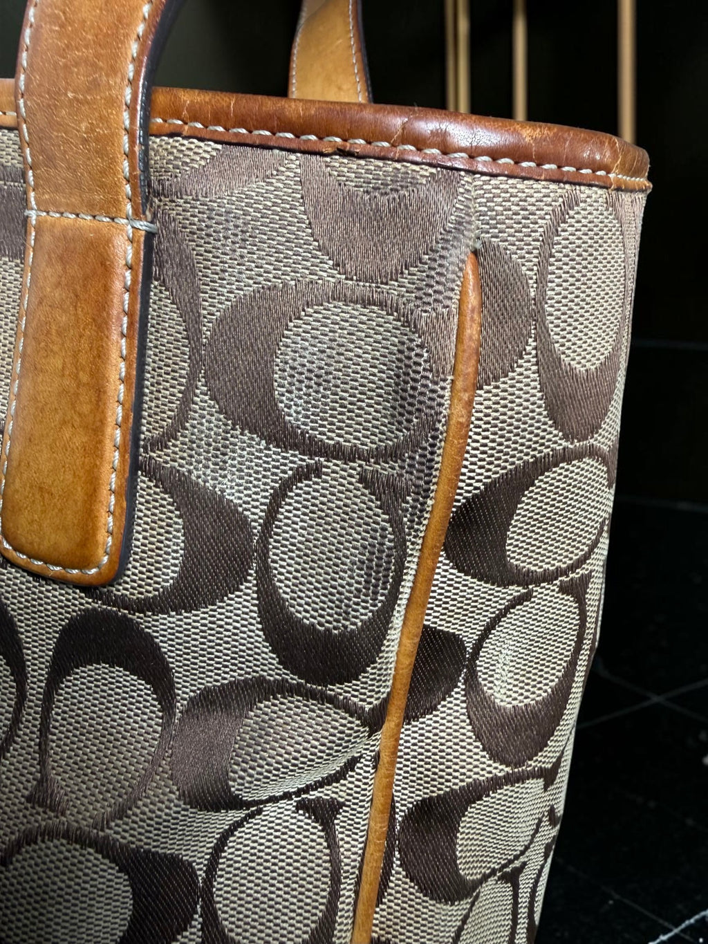 Coach Hamptons Signature Canvas Tote Bag – Style 6092