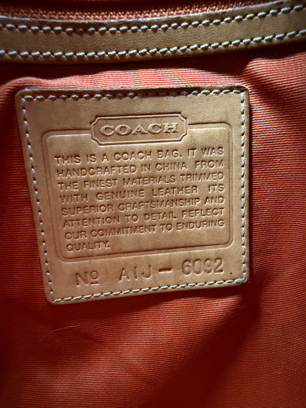 Coach Hamptons Signature Canvas Tote Bag – Style 6092