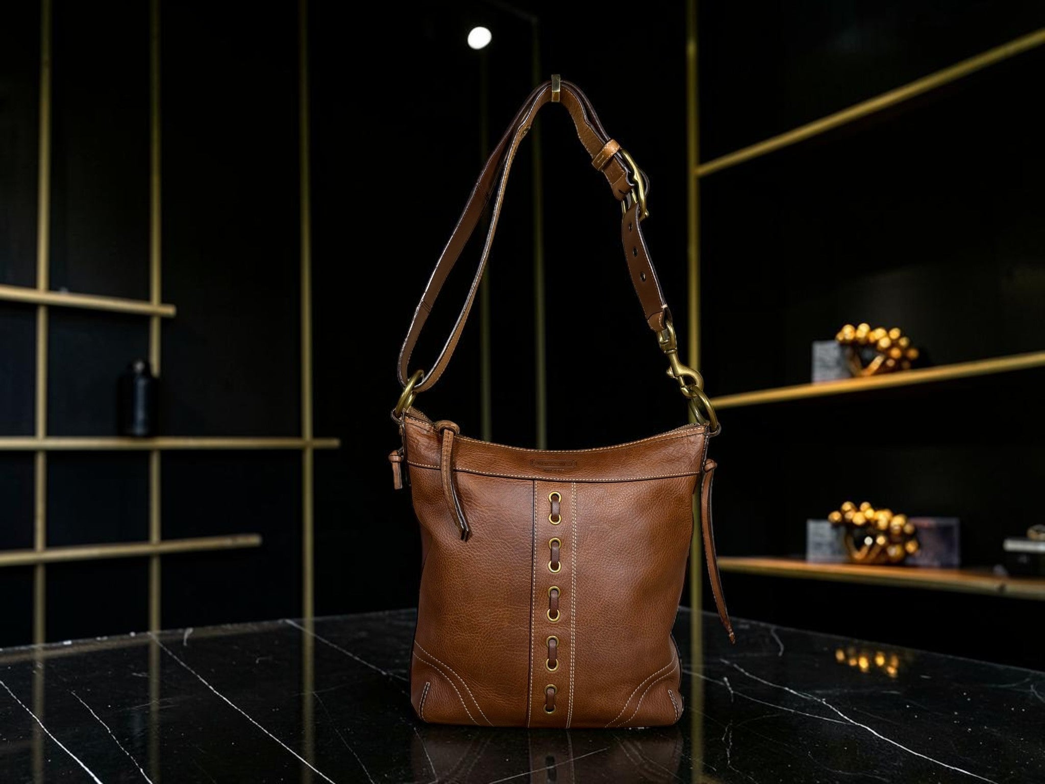 Vintage Coach Chelsea Laced Hobo Shoulder Bag – Style 10399